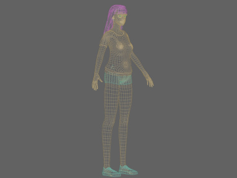 Cool Pretty Woman V28592 Modello 3D