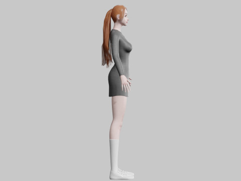 Cute Beautiful woman V28986 Modelo 3D