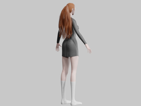 Cute Beautiful woman V28986 Modelo 3D
