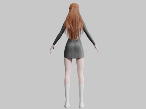 Cute Beautiful woman V28986 Modelo 3D