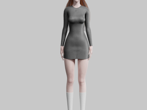 Cute Beautiful woman V28986 Modelo 3D
