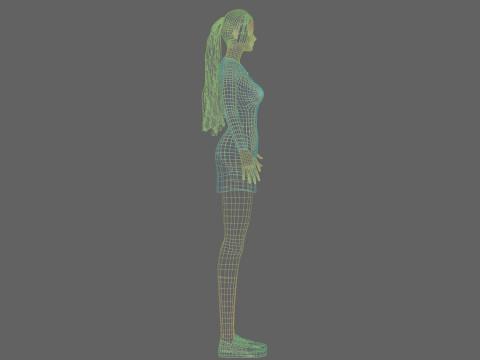 Cute Beautiful woman V28986 Modelo 3D