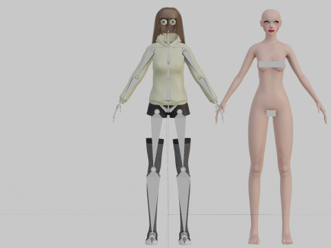 Cute pretty Woman V35728 3D Model