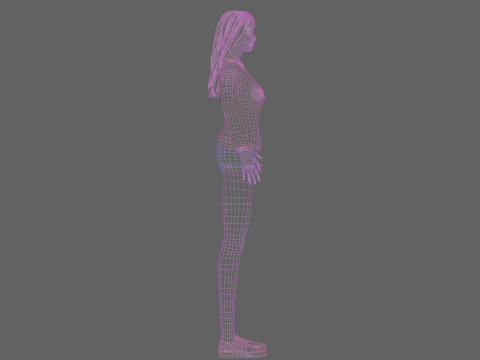 Cute pretty Woman V35728 3D Model