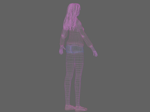 Cute pretty Woman V35728 3D Model