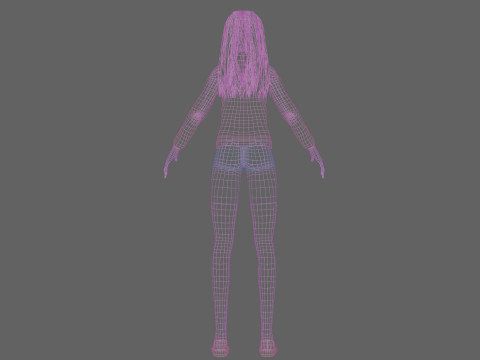 Cute pretty Woman V35728 3D Model