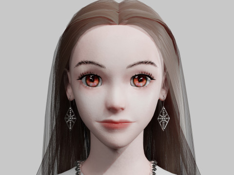 Cute Standard Woman V36575 3Dモデル