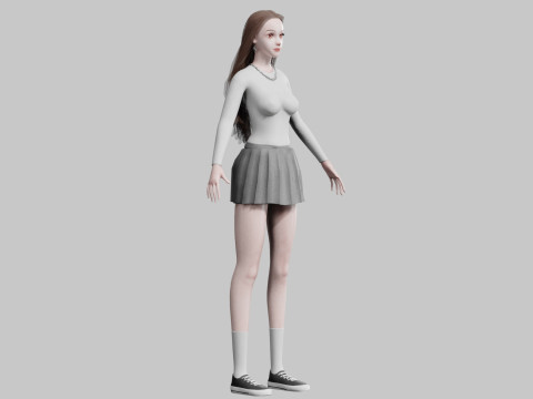 Cute Standard Woman V36575 3Dモデル