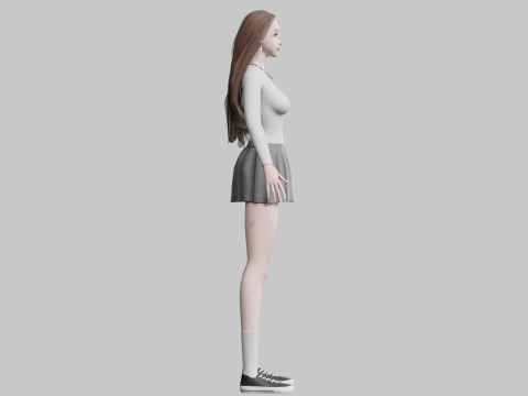 Cute Standard Woman V36575 3Dモデル