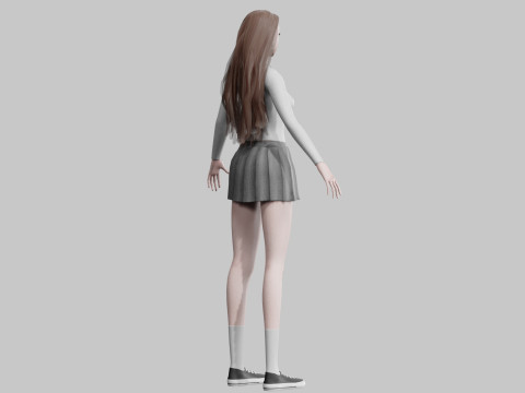 Cute Standard Woman V36575 3Dモデル