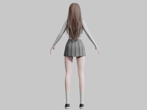 Cute Standard Woman V36575 3Dモデル