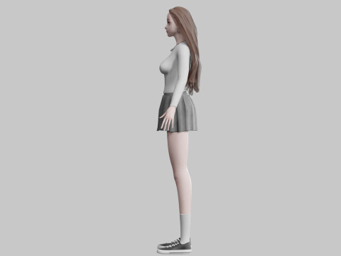 Cute Standard Woman V36575 3Dモデル