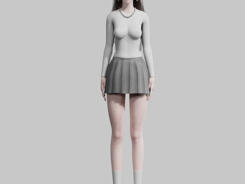 Cute Standard Woman V36575 3Dモデル