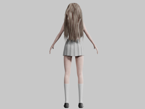 Cute Young Woman V34158 3D Model