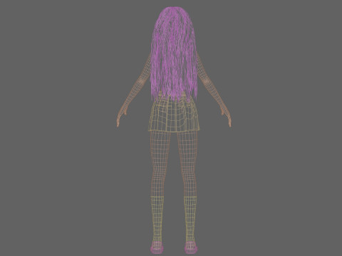 Cute Young Woman V34158 3D Model