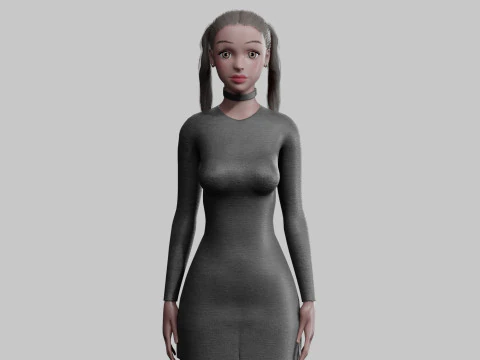 Ziemlich schöne Frau V23221 3D Modell