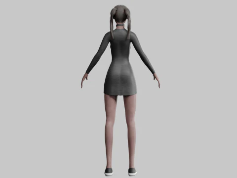 Pretty Beautiful woman V23221 3D Model