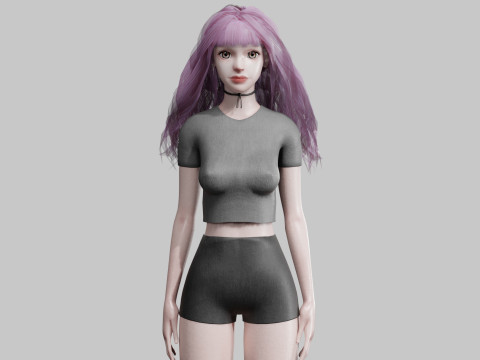 Pretty classic woman V32494 3D Model