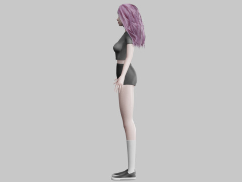 Pretty classic woman V32494 3Dモデル