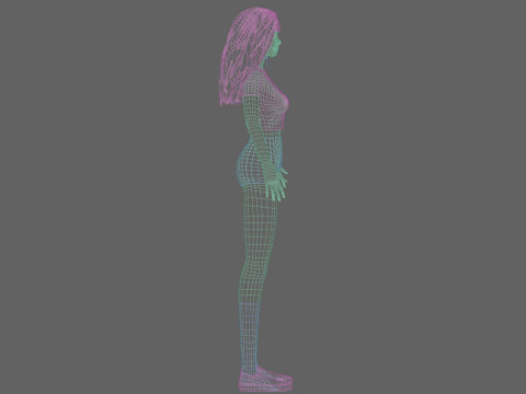 Pretty classic woman V32494 3Dモデル
