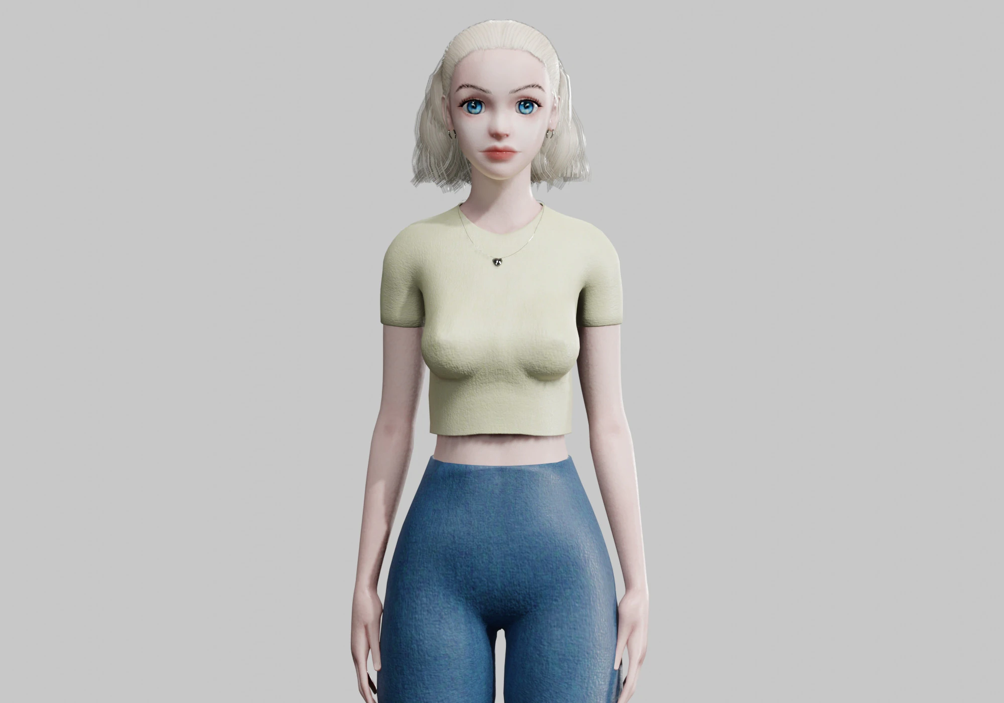 Pretty cool woman V26115 3D Model .c4d .max .obj .3ds .fbx .stl .blend 