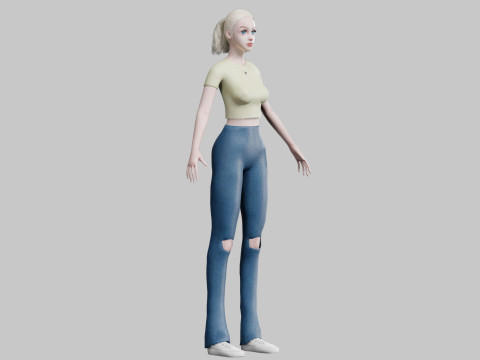 Pretty cool woman V26115 Modèle 3D