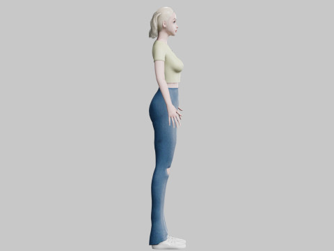 Pretty cool woman V26115 Modèle 3D