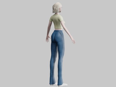 Pretty cool woman V26115 Modèle 3D