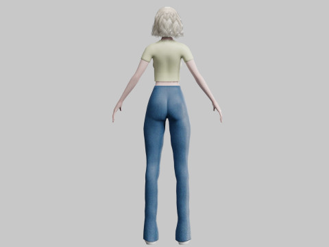 Pretty cool woman V26115 Modèle 3D