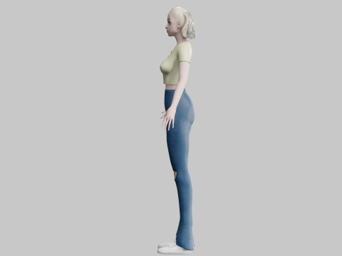 Pretty cool woman V26115 Modèle 3D