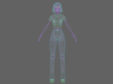 Pretty cool woman V26115 Modèle 3D