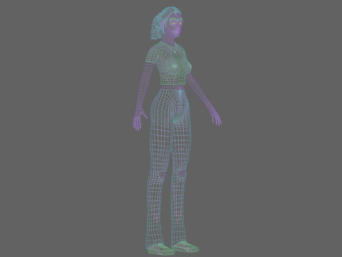 Pretty cool woman V26115 Modèle 3D