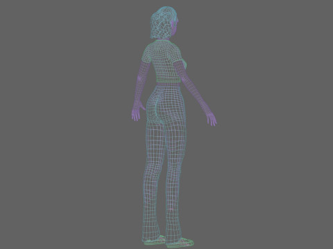 Pretty cool woman V26115 Modèle 3D