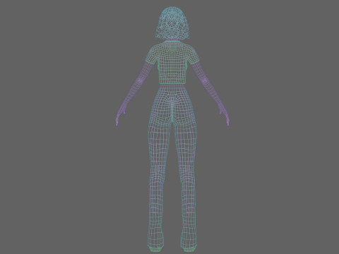 Pretty cool woman V26115 Modèle 3D