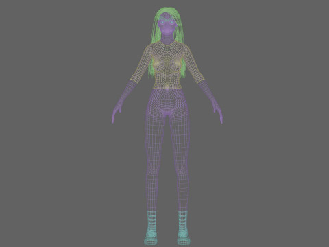 Pretty cute Woman V34437 Modelo 3D