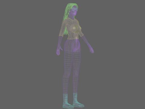 Pretty cute Woman V34437 Modelo 3D