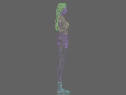 Pretty cute Woman V34437 Modelo 3D