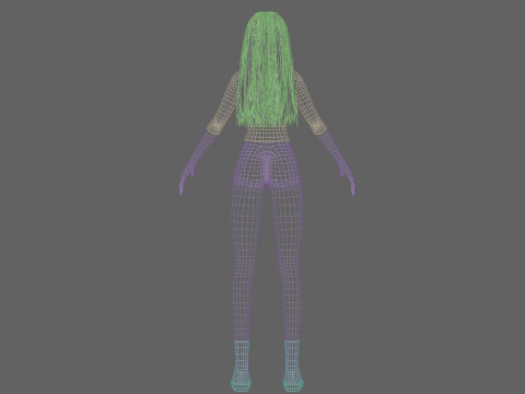 Pretty cute Woman V34437 Modelo 3D