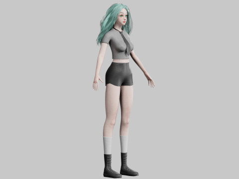 Pretty Standard Woman V37879 3D 모델