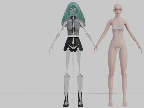 Pretty Standard Woman V37879 3D 모델