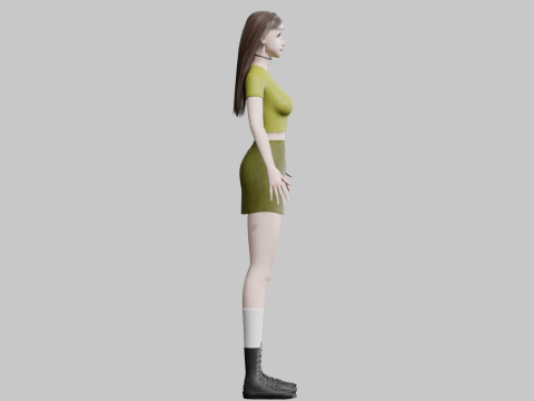 Pretty teen Woman V34286 3D Model