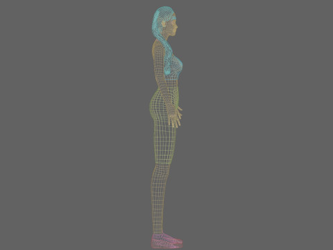 Pretty Young woman V24318 3D 모델