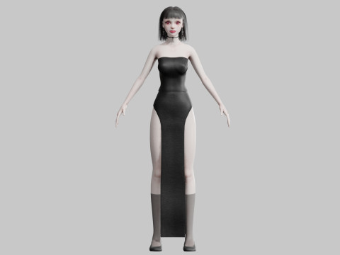 Standard Basic Woman V29420 3D-Modell