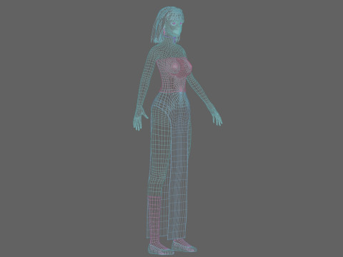 Standard Basic Woman V29420 3D-Modell