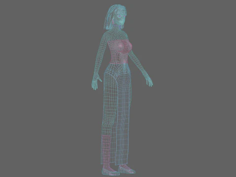 Standard Basic Woman V29420 3D Model
