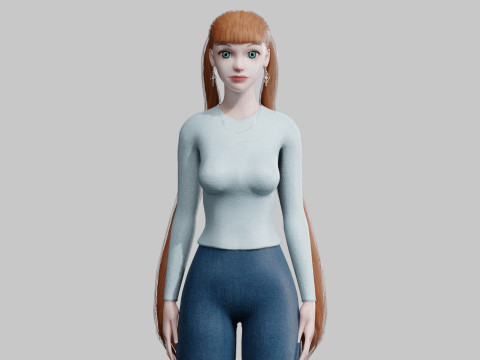 Standard Pretty woman V25783 3D Model