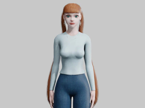 Стандартна красуня V25783 3D Модель