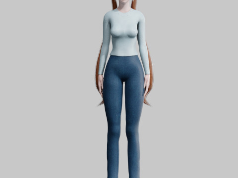 Standard Pretty woman V25783 3D Модель