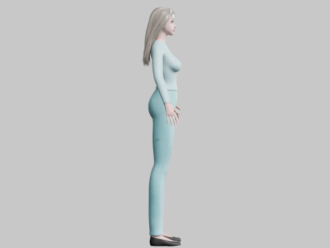 Stylized Pretty Woman V31569 3Dモデル