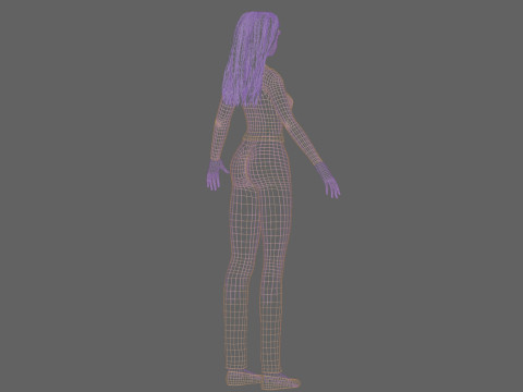 Stylized Pretty Woman V31569 3Dモデル
